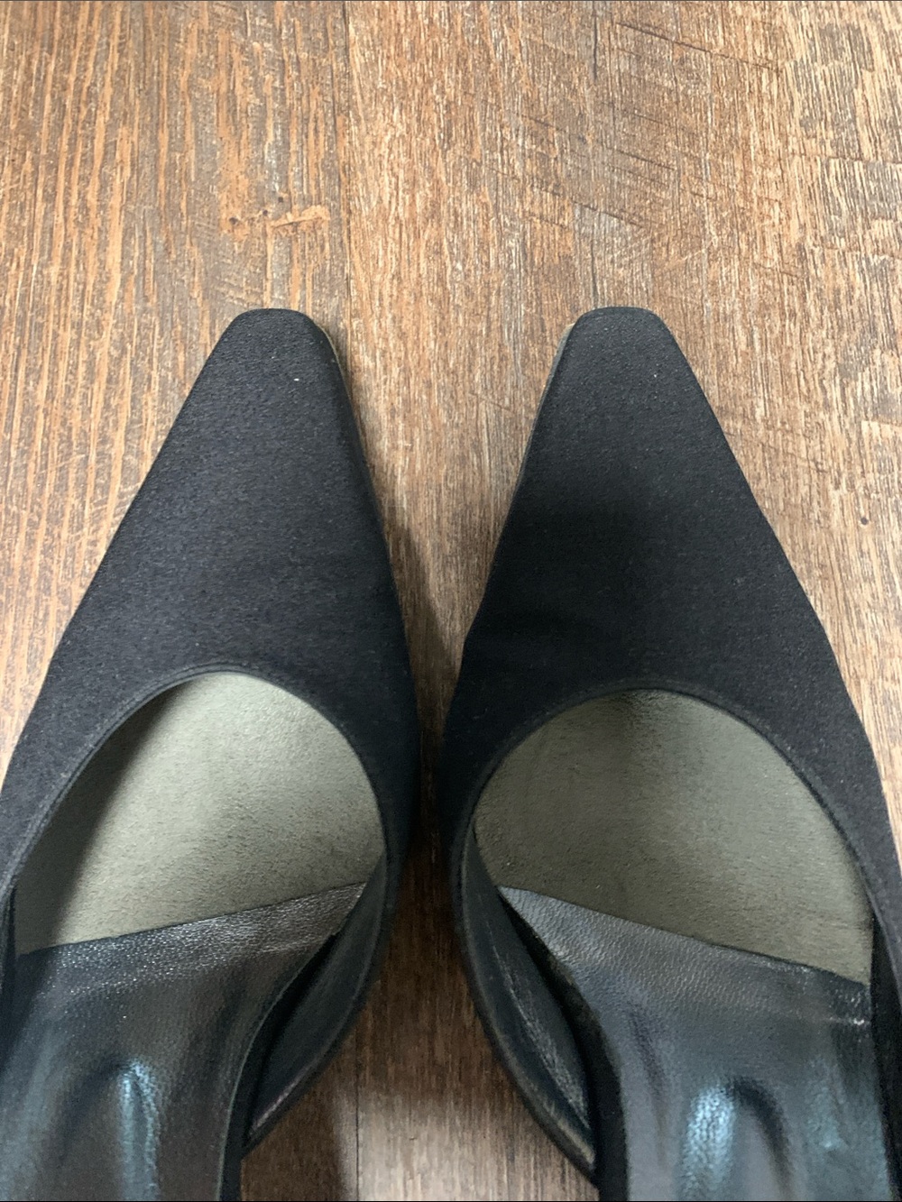 Stuart Weitzman Shooter Black Pointed Toe Slip-On Mules size 8.5 - Picture 9 of 12